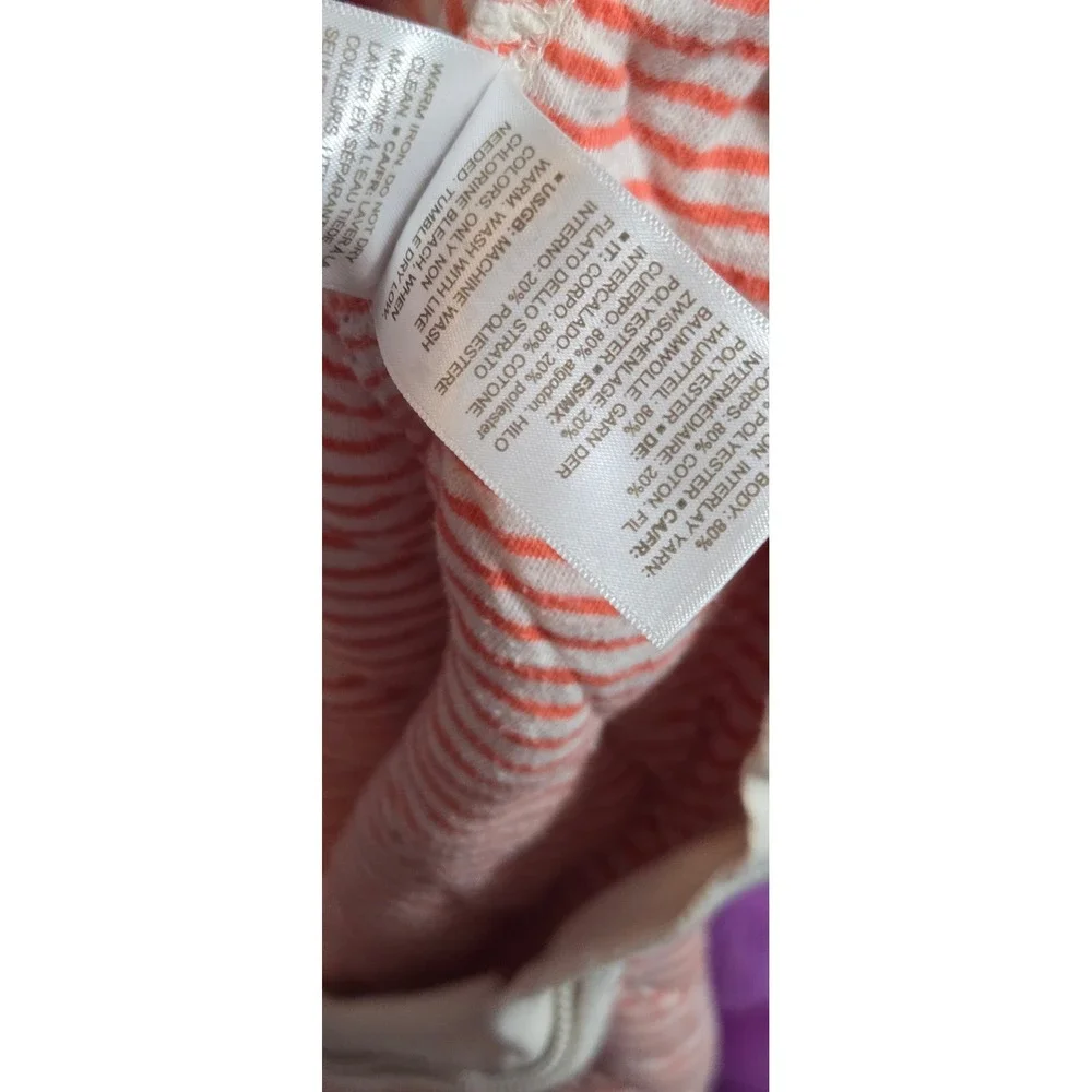 Moon and Back by Hanna Andersson Quilted Sleep Sack Orange‎ Stripe Medium